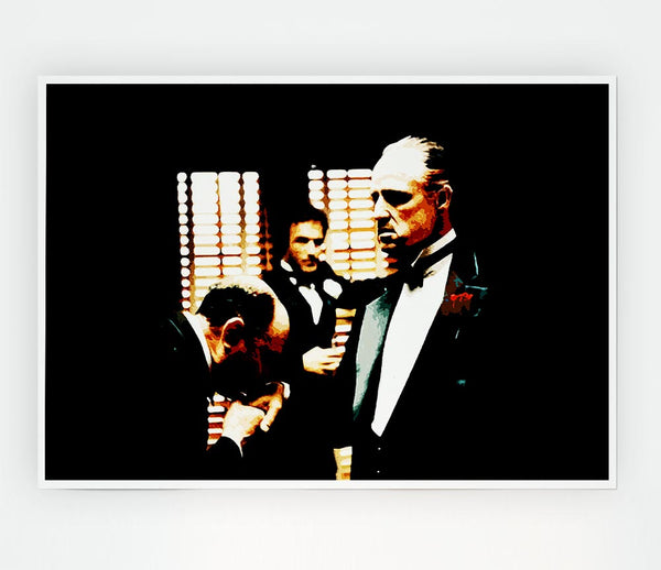 The Godfather Kiss Of Respect Print Poster Wall Art