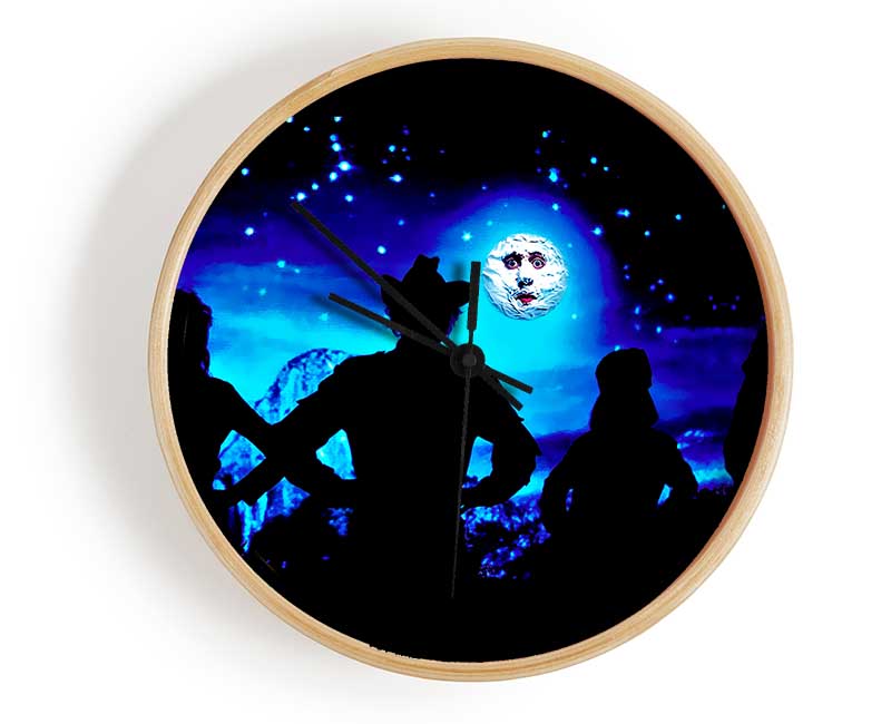 The Mighty Boosh Moon Face Clock - Wallart-Direct UK