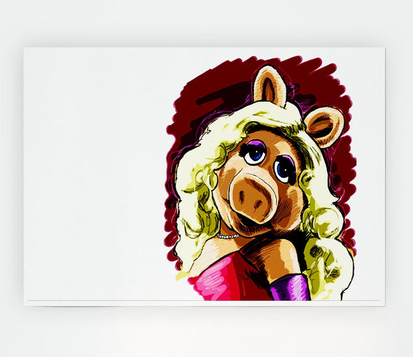 The Muppets Miss Piggy Print Poster Wall Art