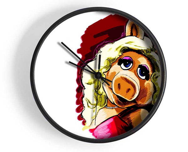 The Muppets Miss Piggy Clock - Wallart-Direct UK