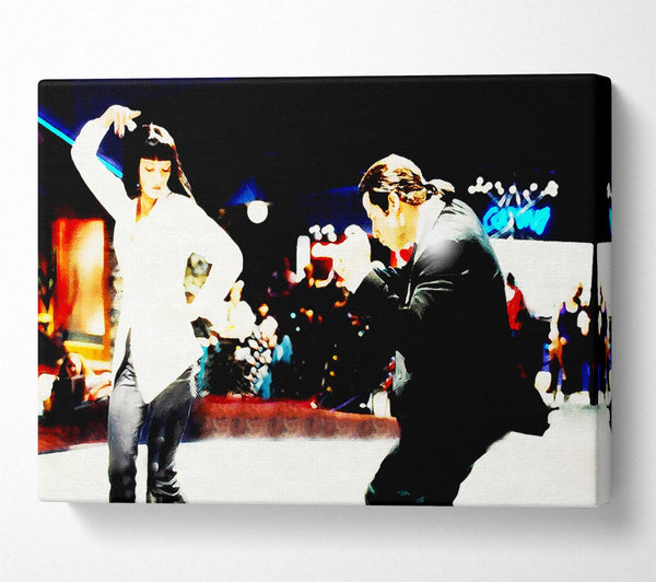 Picture of Pulp Fiction Dance Off Mia Canvas Print Wall Art