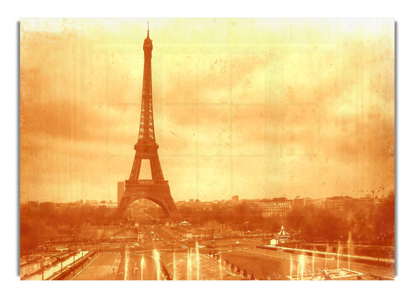 Old Photo Of The Eiffel Tower