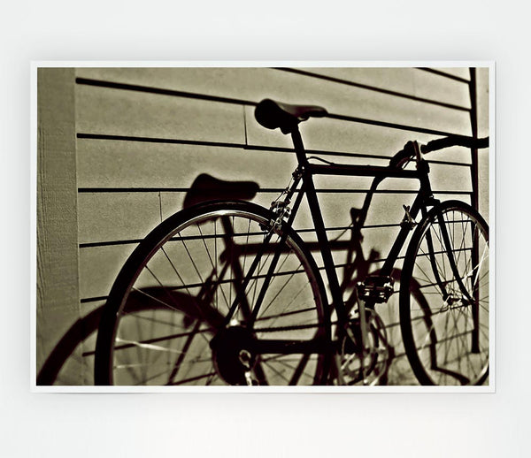 Vintage Schwinn Bike Print Poster Wall Art