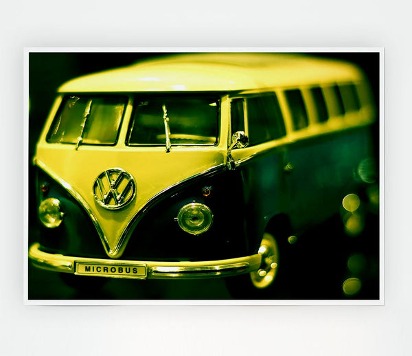 Volkswagen Bus Toy Print Poster Wall Art