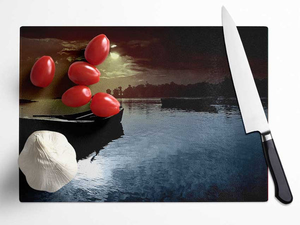 Lovely Evening Glass Chopping Board