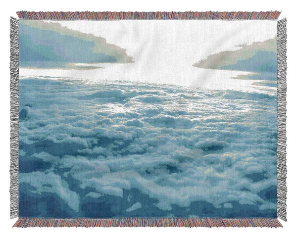 Above The Clouds Woven Blanket