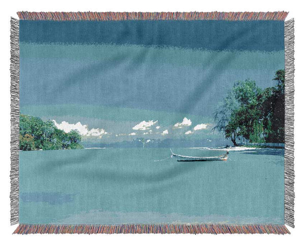 Tranquil Paradise Woven Blanket