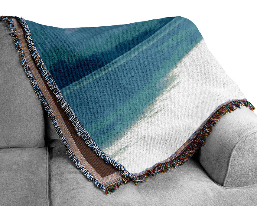 Turquoise Boardwalk Woven Blanket