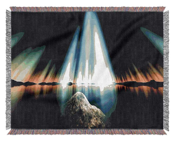 The Sun Rays Of God Woven Blanket