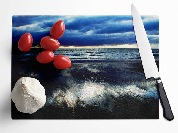Reflections Of The Ocean Storm Glass Chopping Board