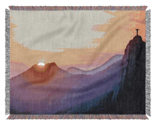 Sunset Over Brazil Woven Blanket