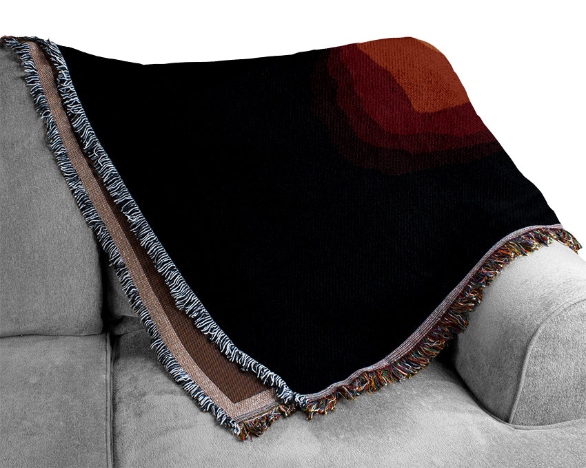 Total Eclipse Red Woven Blanket