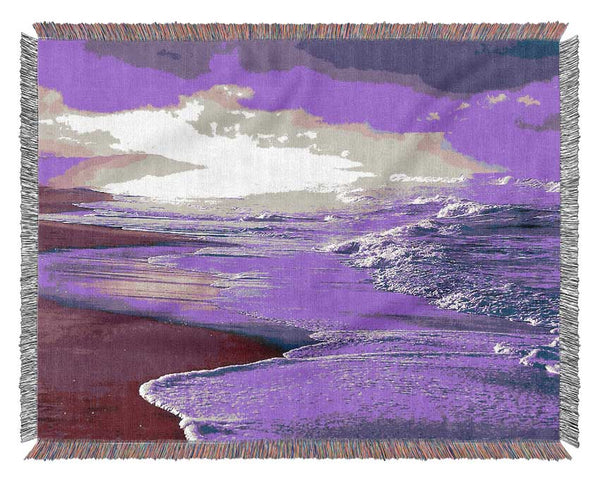 The Morning Oceans Ebb Woven Blanket