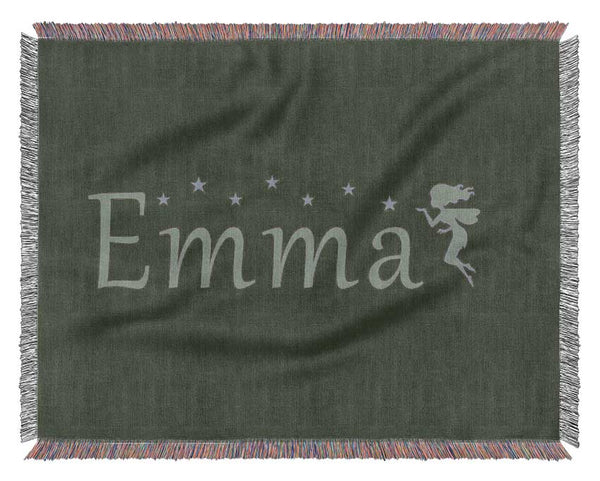 Your Name In Fairy Dust Chocolate Woven Blanket