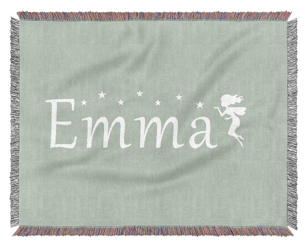 Your Name In Fairy Dust Beige Woven Blanket