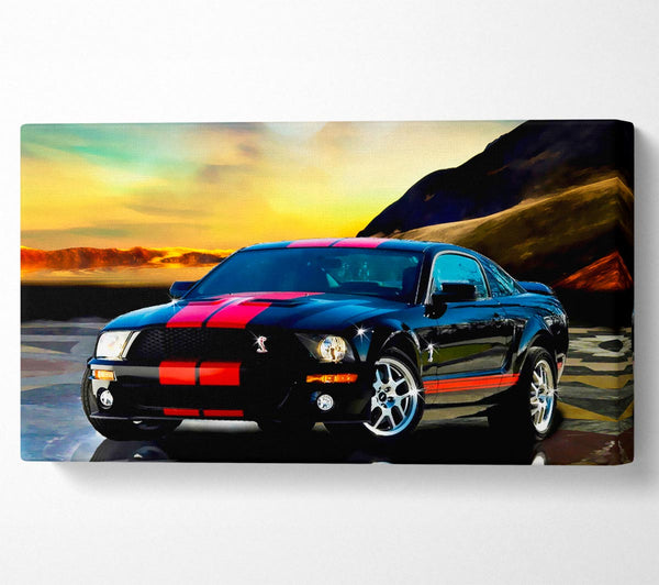 Shelby Mustang Red Stripes