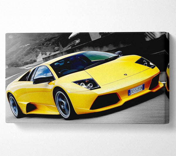 Lamborghini On The Move Yellow