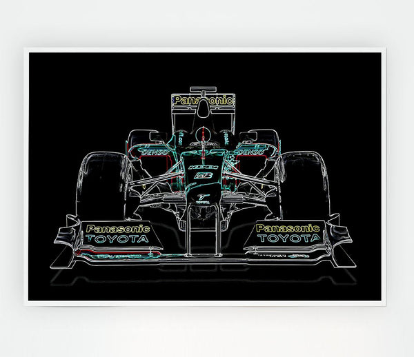 Formula One Print Poster Wall Art