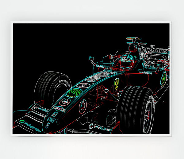 Formula One Profile Print Poster Wall Art