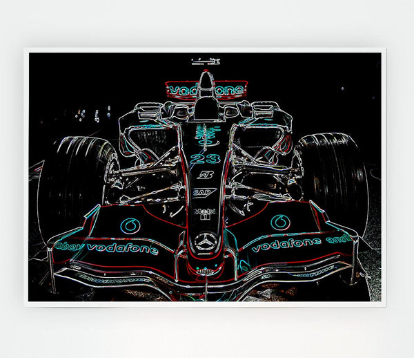 Formula One Pole Postion Print Poster Wall Art