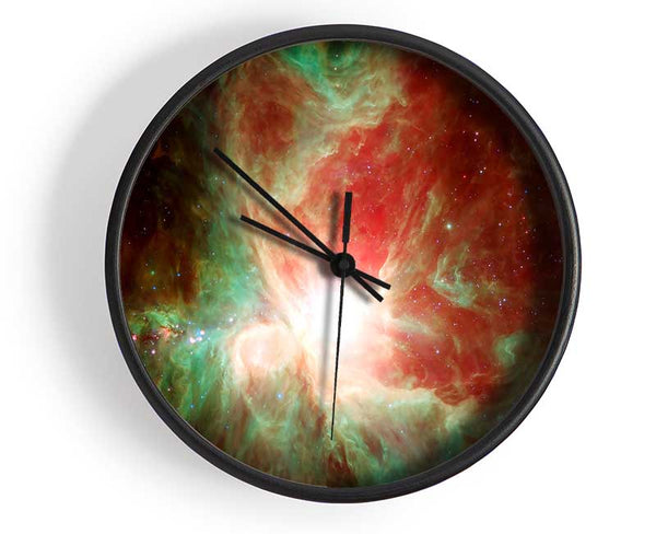 Space Gas Rainbow Clock - Wallart-Direct UK