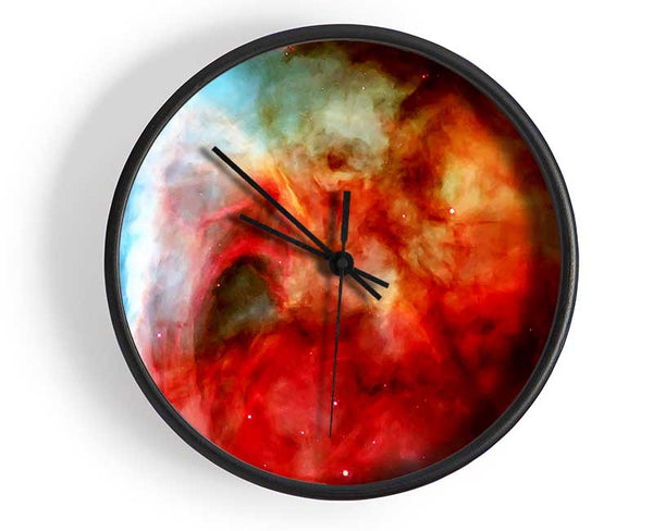 Stunning Colours Of Space Clock - Wallart-Direct UK