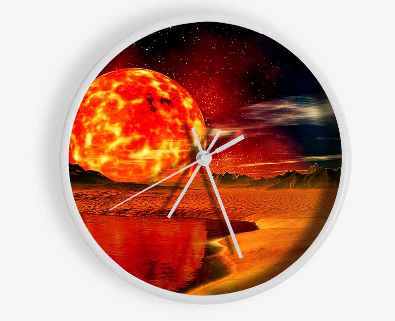 The Sun On Mars Clock - Wallart-Direct UK