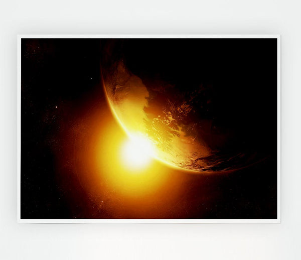 Eclipse Of The Sun Print Poster Wall Art