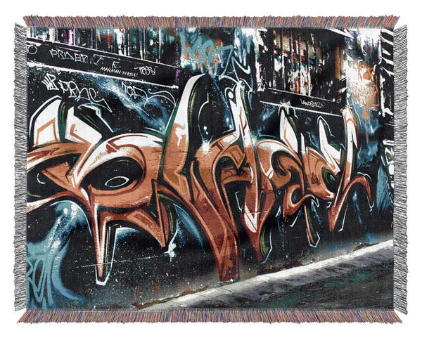 Graffiti Abstract Art Woven Blanket