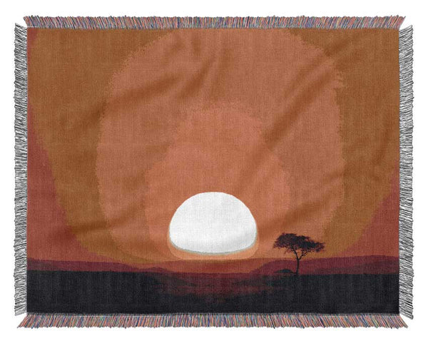 African Sunrise Woven Blanket