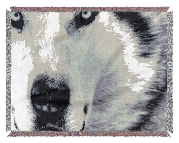 Wolf Eyes Woven Blanket