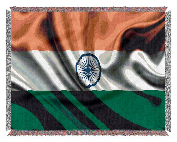 Indian Flag Woven Blanket