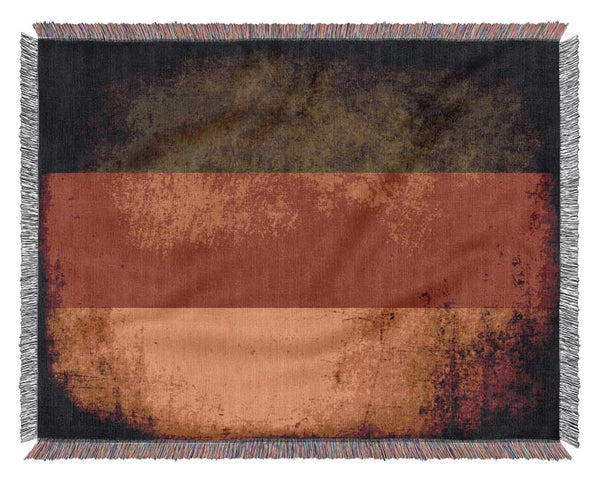 Germany Flag Grunge Woven Blanket