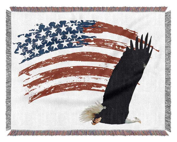 Eagle Freedom Woven Blanket