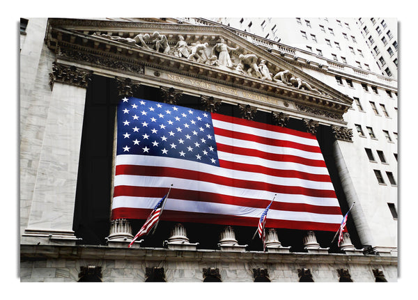American Flag Wall Street