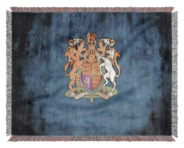 England Coat Of Arms Woven Blanket