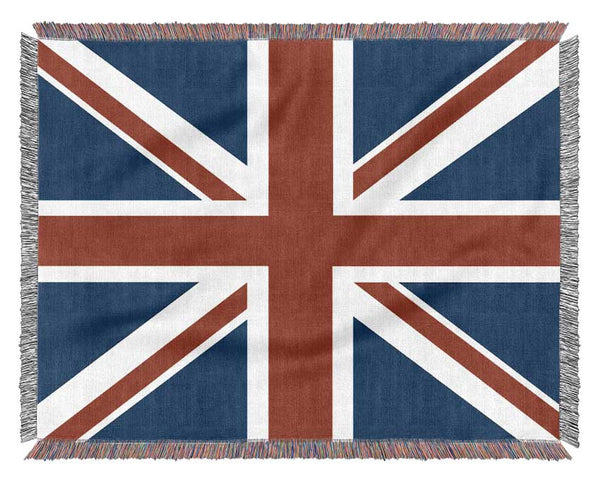 British Straight Flag Woven Blanket