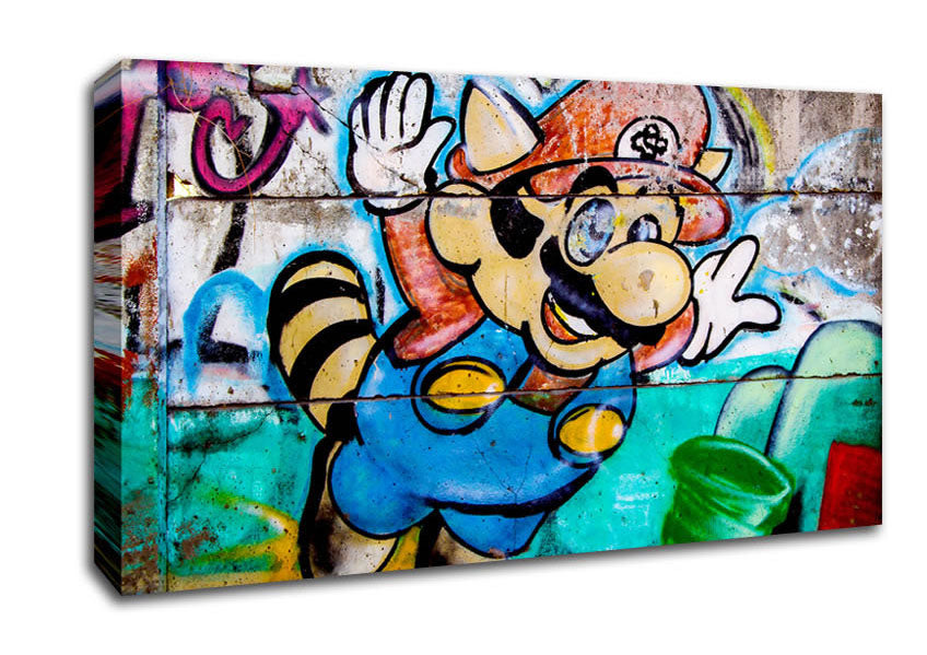 Picture of Mario Fly Wide Canvas Wall Art