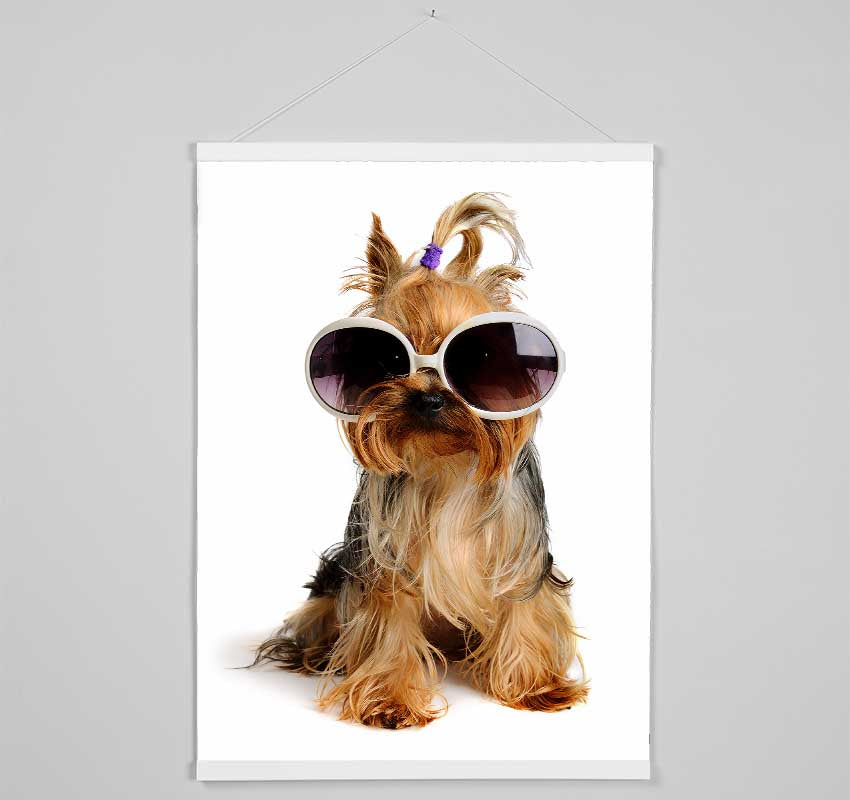Yorkshire Terrier Dog Glamour Hanging Poster - Wallart-Direct UK