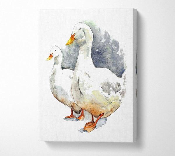 Picture of Geese Canvas Print Wall Art