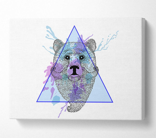 Picture of Bear Mustache Canvas Print Wall Art