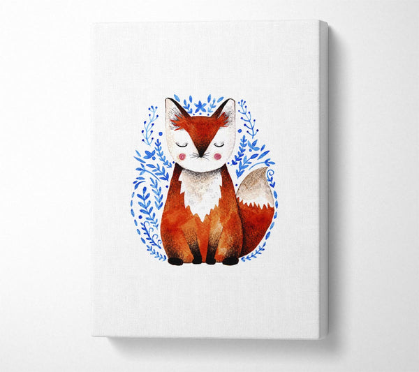 Picture of Sleeping Fox Canvas Print Wall Art