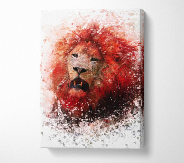Picture of Red Lion Roar Canvas Print Wall Art