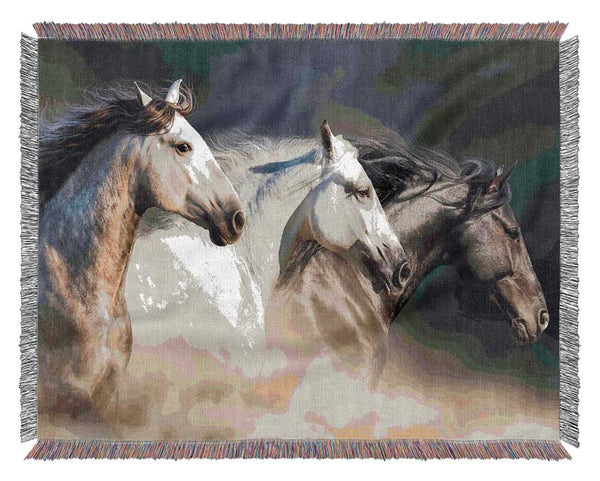 Wild Horse Trio Woven Blanket