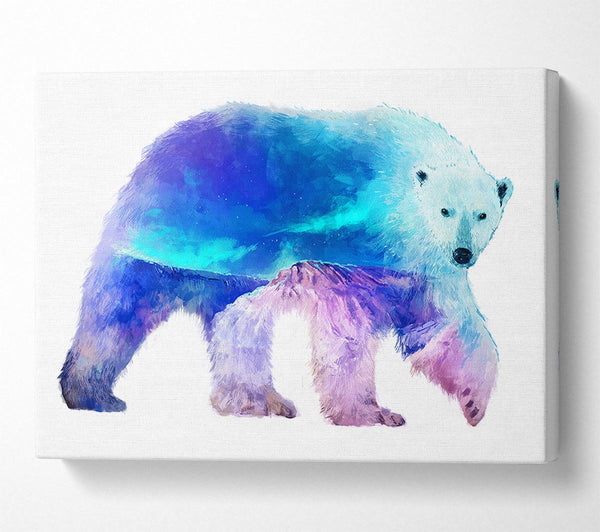 Picture of Polar Bear Glory Canvas Print Wall Art