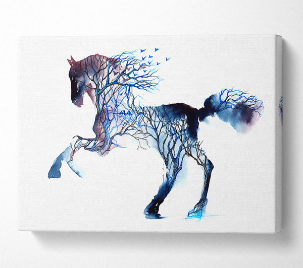 Picture of Horse Branches Canvas Print Wall Art