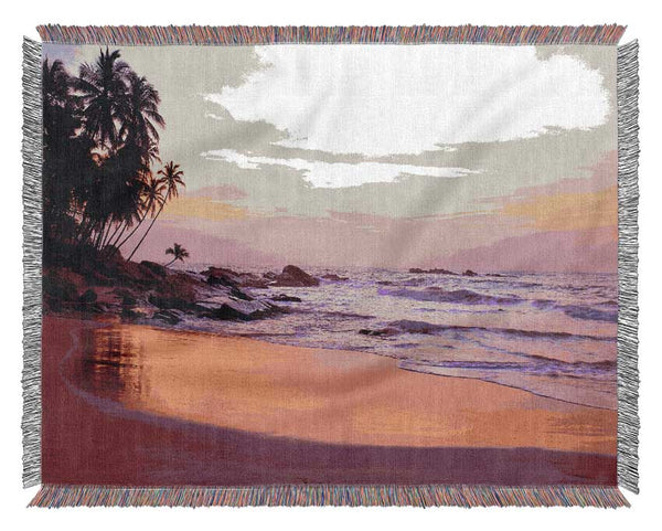 As The Ocean Moves Woven Blanket