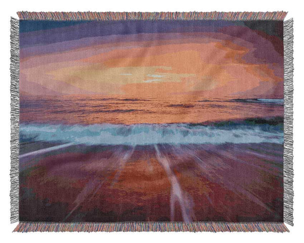 Stunning Ocean Movement Woven Blanket