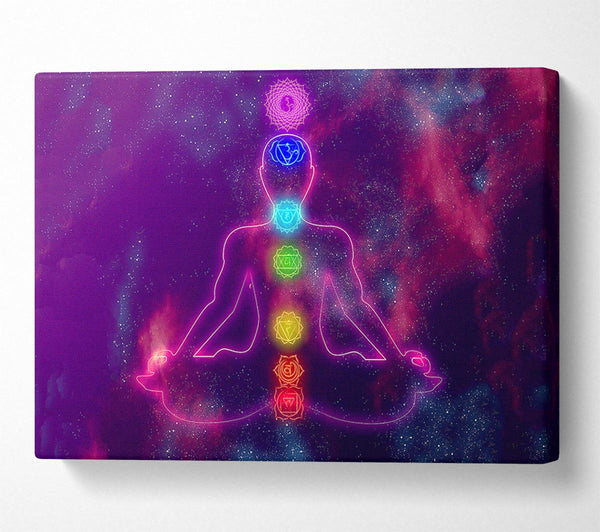 Picture of Chakra Meditation Colours 3 Canvas Print Wall Art