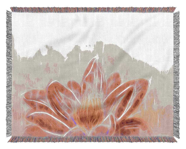 The Energy Of A Lotus Flower Woven Blanket